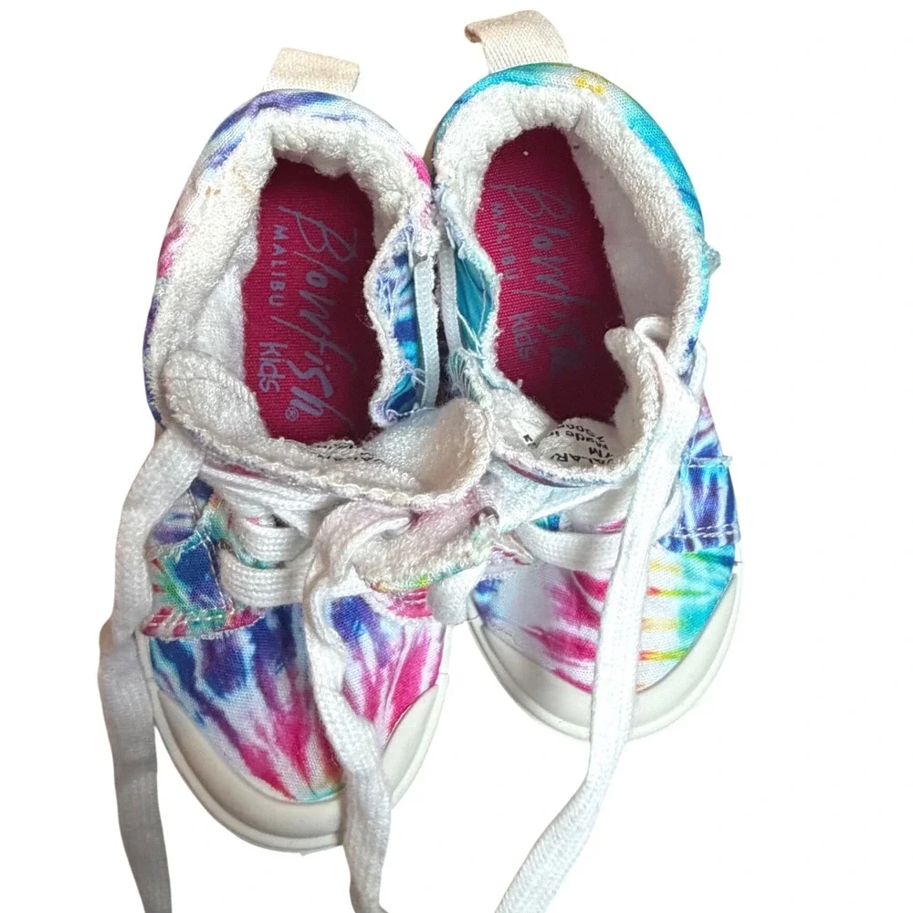 Blowfish Malibu Kids Valara-T Tie Dye High Top Sneakers Multi‎ Color Size 7M